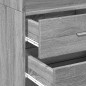 vidaXL Highboard Grau Sonoma 45x42,5x185 cm Holzwerkstoff vidaXL Highboard Grau Sonoma 45x42,5x185 cm Holzwerkstoff