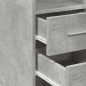 vidaXL Highboard Betongrau 50x42,5x185 cm Holzwerkstoff vidaXL Highboard Betongrau 50x42,5x185 cm Holzwerkstoff
