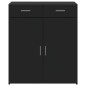 vidaXL Sideboard Schwarz 80x42,5x93 cm Holzwerkstoff vidaXL Sideboard Schwarz 80x42,5x93 cm Holzwerkstoff