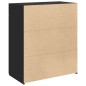 vidaXL Sideboard Schwarz 80x42,5x93 cm Holzwerkstoff vidaXL Sideboard Schwarz 80x42,5x93 cm Holzwerkstoff