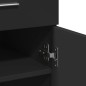 vidaXL Sideboard Schwarz 80x42,5x93 cm Holzwerkstoff vidaXL Sideboard Schwarz 80x42,5x93 cm Holzwerkstoff