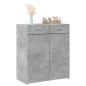vidaXL Sideboard Betongrau 80x42,5x93 cm Holzwerkstoff vidaXL Sideboard Betongrau 80x42,5x93 cm Holzwerkstoff