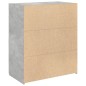 vidaXL Sideboard Betongrau 80x42,5x93 cm Holzwerkstoff vidaXL Sideboard Betongrau 80x42,5x93 cm Holzwerkstoff