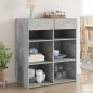 vidaXL Sideboard Betongrau 80x42,5x93 cm Holzwerkstoff vidaXL Sideboard Betongrau 80x42,5x93 cm Holzwerkstoff