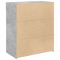 vidaXL Sideboard Betongrau 80x42,5x93 cm Holzwerkstoff vidaXL Sideboard Betongrau 80x42,5x93 cm Holzwerkstoff