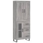 Highboard Grau Sonoma 69,5x34x180 cm Holzwerkstoff Highboard Grau Sonoma 69,5x34x180 cm Holzwerkstoff