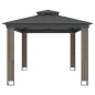vidaXL Pavillon mit Doppeldach Anthrazit 3,94x2,96 m Stahl vidaXL Pavillon mit Doppeldach Anthrazit 3,94x2,96 m Stahl