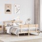 vidaXL Massivholzbett ohne Matratze 140x200 cm Kiefernholz vidaXL Massivholzbett ohne Matratze 140x200 cm Kiefernholz
