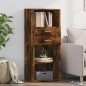 vidaXL Highboard Räuchereiche 50x42,5x124 cm Holzwerkstoff vidaXL Highboard Räuchereiche 50x42,5x124 cm Holzwerkstoff