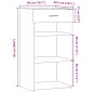 vidaXL Sideboard Sonoma-Eiche 50x42,5x93 cm Holzwerkstoff vidaXL Sideboard Sonoma-Eiche 50x42,5x93 cm Holzwerkstoff