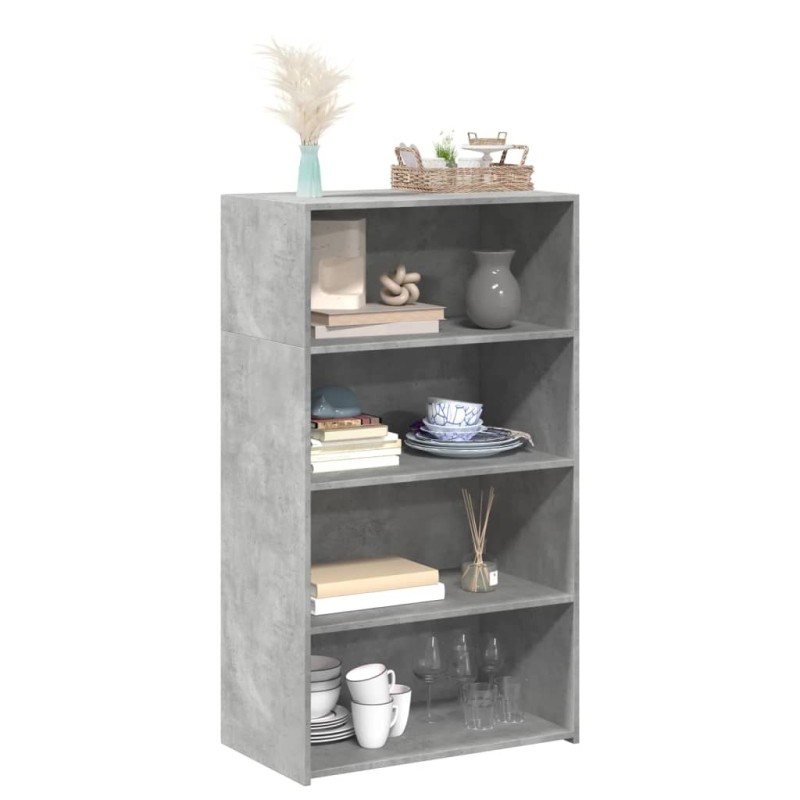vidaXL Highboard Betongrau 70x41x124 cm Holzwerkstoff vidaXL Highboard Betongrau 70x41x124 cm Holzwerkstoff