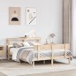 vidaXL Massivholzbett ohne Matratze 150x200 cm Kiefernholz vidaXL Massivholzbett ohne Matratze 150x200 cm Kiefernholz