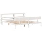 vidaXL Massivholzbett ohne Matratze Weiß 200x200 cm Kiefernholz vidaXL Massivholzbett ohne Matratze Weiß 200x200 cm Kiefernholz