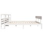 vidaXL Massivholzbett ohne Matratze Weiß 200x200 cm Kiefernholz vidaXL Massivholzbett ohne Matratze Weiß 200x200 cm Kiefernholz