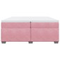 vidaXL Boxspringbett mit Matratze Rosa 200x200 cm Samt vidaXL Boxspringbett mit Matratze Rosa 200x200 cm Samt