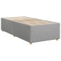 vidaXL Boxspringbett mit Matratze Hellgrau 100x200 cm Stoff vidaXL Boxspringbett mit Matratze Hellgrau 100x200 cm Stoff