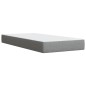 vidaXL Boxspringbett mit Matratze Hellgrau 100x200 cm Stoff vidaXL Boxspringbett mit Matratze Hellgrau 100x200 cm Stoff