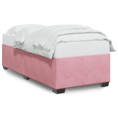 vidaXL Bettgestell Rosa 100x200 cm Samt