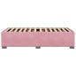 vidaXL Bettgestell Rosa 100x200 cm Samt vidaXL Bettgestell Rosa 100x200 cm Samt