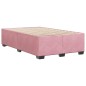 vidaXL Bettgestell ohne Matratze Rosa 120x190 cm Samt vidaXL Bettgestell ohne Matratze Rosa 120x190 cm Samt