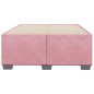 vidaXL Bettgestell ohne Matratze Rosa 120x190 cm Samt vidaXL Bettgestell ohne Matratze Rosa 120x190 cm Samt