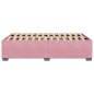 vidaXL Bettgestell ohne Matratze Rosa 120x190 cm Samt vidaXL Bettgestell ohne Matratze Rosa 120x190 cm Samt