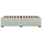 vidaXL Bettgestell ohne Matratze Hellgrau 80x200 cm Samt vidaXL Bettgestell ohne Matratze Hellgrau 80x200 cm Samt