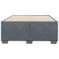 vidaXL Bettgestell ohne Matratze Dunkelgrau 120x200 cm Samt