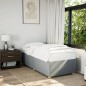 vidaXL Bettgestell ohne Matratze Hellgrau 80x200 cm Stoff vidaXL Bettgestell ohne Matratze Hellgrau 80x200 cm Stoff