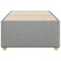 vidaXL Bettgestell ohne Matratze Hellgrau 80x200 cm Stoff vidaXL Bettgestell ohne Matratze Hellgrau 80x200 cm Stoff