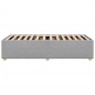 vidaXL Bettgestell ohne Matratze Hellgrau 80x200 cm Stoff vidaXL Bettgestell ohne Matratze Hellgrau 80x200 cm Stoff