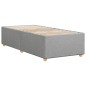 vidaXL Bettgestell ohne Matratze Hellgrau 80x200 cm Stoff vidaXL Bettgestell ohne Matratze Hellgrau 80x200 cm Stoff