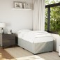 vidaXL Bettgestell ohne Matratze Hellgrau 100x200 cm Samt vidaXL Bettgestell ohne Matratze Hellgrau 100x200 cm Samt
