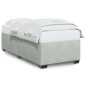 vidaXL Bettgestell ohne Matratze Hellgrau 100x200 cm Samt vidaXL Bettgestell ohne Matratze Hellgrau 100x200 cm Samt