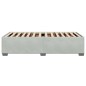 vidaXL Bettgestell ohne Matratze Hellgrau 100x200 cm Samt vidaXL Bettgestell ohne Matratze Hellgrau 100x200 cm Samt