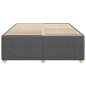 vidaXL Bettgestell ohne Matratze Dunkelgrau 140x200 cm Stoff vidaXL Bettgestell ohne Matratze Dunkelgrau 140x200 cm Stoff