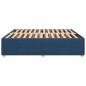 vidaXL Bettgestell ohne Matratze Blau 180x200 cm Stoff vidaXL Bettgestell ohne Matratze Blau 180x200 cm Stoff