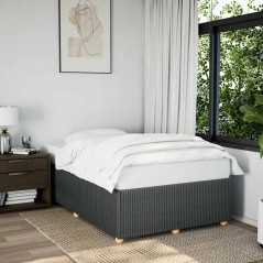 vidaXL Bettgestell ohne Matratze Dunkelgrau 120x200 cm Stoff