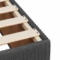 vidaXL Bettgestell ohne Matratze Dunkelgrau 120x200 cm Stoff vidaXL Bettgestell ohne Matratze Dunkelgrau 120x200 cm Stoff