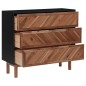 vidaXL Sideboard 90x33,5x80 cm Akazie Massivholz und MDF vidaXL Sideboard 90x33,5x80 cm Akazie Massivholz und MDF