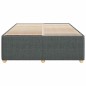 vidaXL Bettgestell ohne Matratze Dunkelgrau 140x190 cm Stoff vidaXL Bettgestell ohne Matratze Dunkelgrau 140x190 cm Stoff