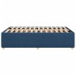 vidaXL Bettgestell ohne Matratze Blau 120x200 cm Stoff