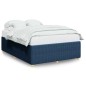 vidaXL Bettgestell ohne Matratze Blau 160x200 cm Stoff vidaXL Bettgestell ohne Matratze Blau 160x200 cm Stoff