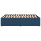 vidaXL Bettgestell ohne Matratze Blau 160x200 cm Stoff vidaXL Bettgestell ohne Matratze Blau 160x200 cm Stoff
