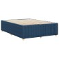 vidaXL Bettgestell ohne Matratze Blau 160x200 cm Stoff vidaXL Bettgestell ohne Matratze Blau 160x200 cm Stoff