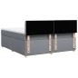 vidaXL Boxspringbett mit Matratze Hellgrau 180x200 cm Stoff vidaXL Boxspringbett mit Matratze Hellgrau 180x200 cm Stoff