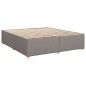 vidaXL Boxspringbett mit Matratze Taupe 180x200 cm Stoff vidaXL Boxspringbett mit Matratze Taupe 180x200 cm Stoff