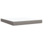 vidaXL Boxspringbett mit Matratze Taupe 180x200 cm Stoff vidaXL Boxspringbett mit Matratze Taupe 180x200 cm Stoff