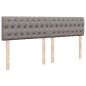 vidaXL Boxspringbett mit Matratze Taupe 180x200 cm Stoff vidaXL Boxspringbett mit Matratze Taupe 180x200 cm Stoff