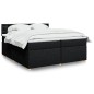 vidaXL Boxspringbett mit Matratze Schwarz 200x200 cm Stoff vidaXL Boxspringbett mit Matratze Schwarz 200x200 cm Stoff